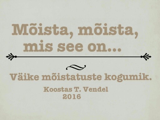Mõista, mõista, mis see on? by Tiiu Vendel