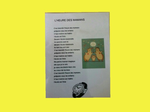SRA Comptine l'heure des mamans 2 Free Games online for kids in Nursery