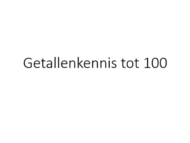 getallenkennis tot 100 by Ine Schoenaers