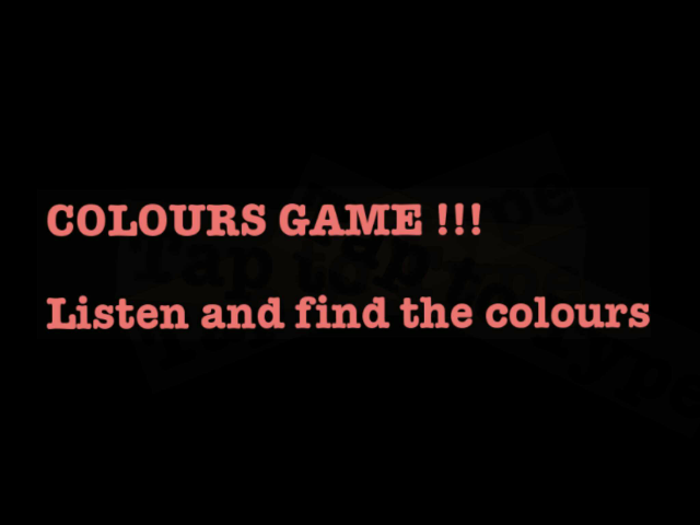 COLOURS GAME SRA CE1 by Serge Salvat