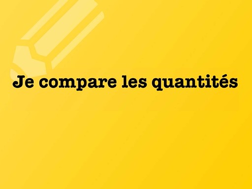 2- je compare les quantites by david dumas