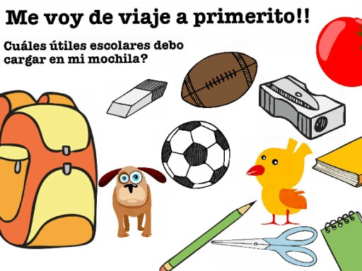 Aprender a reconocer los materiales de trabajo que se utilizan en primer grado by Celeste Varela