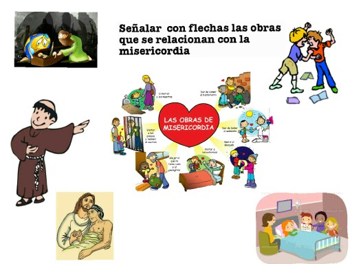 En este juego tratamos sobre las obras de misericordia, en este tiempo