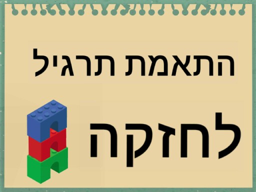 התאמת חזקה לתרגיל by רונית יעקב