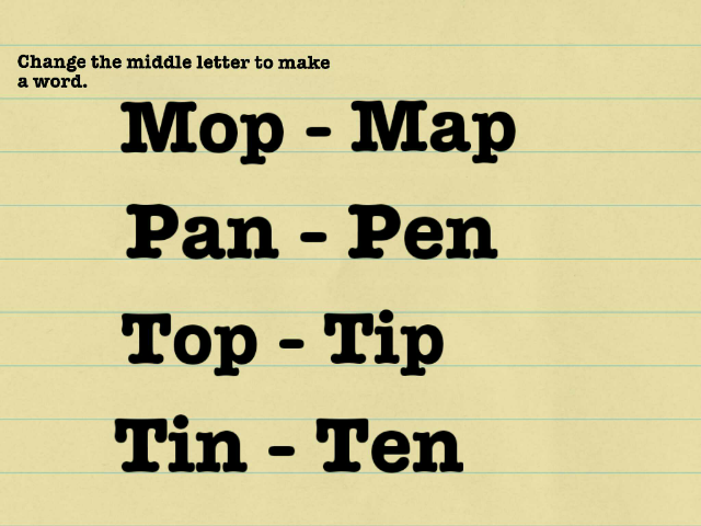 Word game for kindergarteners. by Allissa Buller