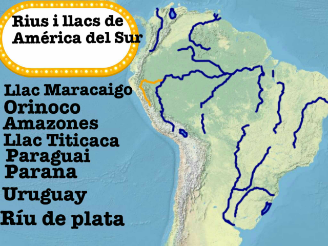 Rius i llacs de América del Sur   by monica martinez rivas