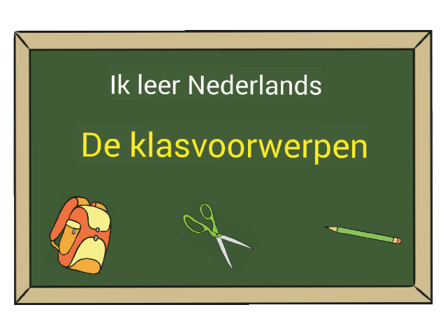 Ik leer Nederlands: de klasvoorwerpen by Tablets Westdiep