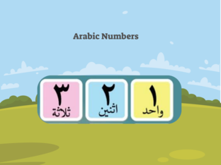 Arabic numbers by Amal