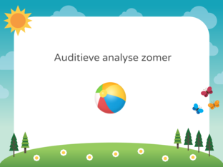 Auditieve analyse zomer 3 by Marjolein