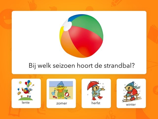 Seizoenenspel Gratis online spellen voor kleuters (4-5 jr.) door Anita