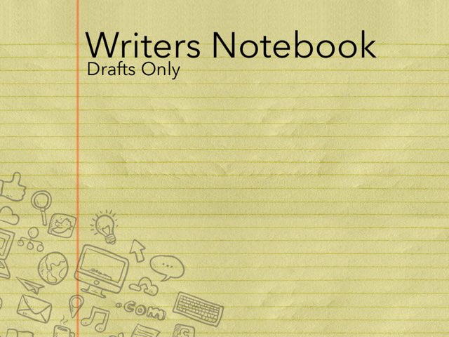 Writers Notebook - Drafts Only by Charlie Dertwn Inc.