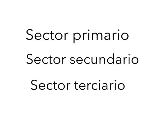 Sectores económicos by Lucia Lara