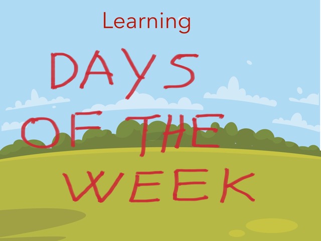 Learning  days of the week by Maria Grazia Matrone