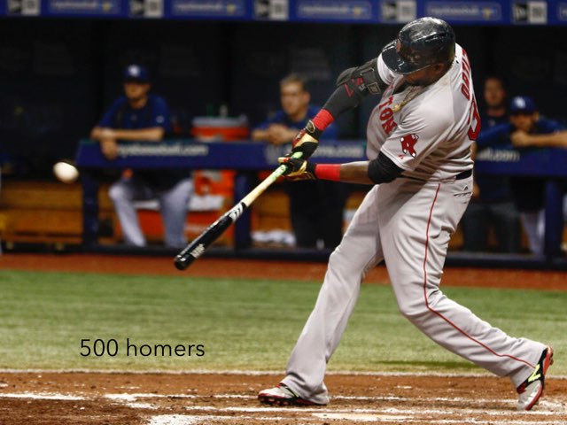 This was Ortizes 500th homerun! by Andrew Schwartz