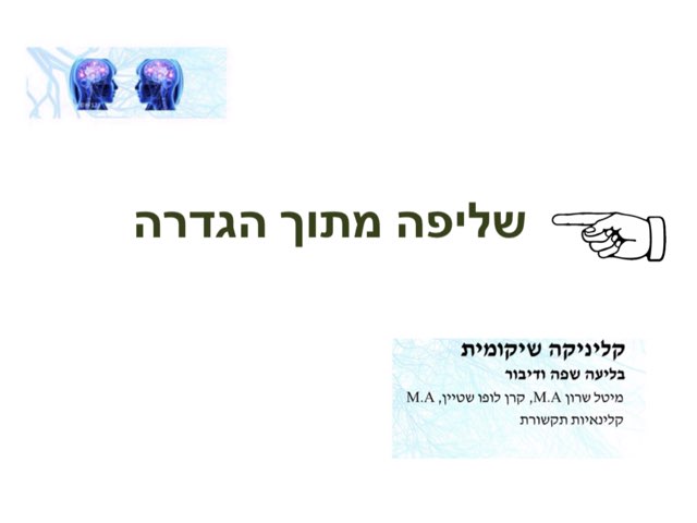 שליפה מתוך הגדרה by מיטל שרון