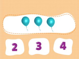 Ballonnen tellen tot 10 by Valerie De Jonghe