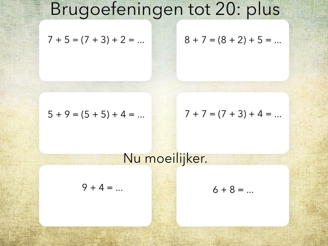 Brugoefeningen tot 20: Plus by Piet Convents