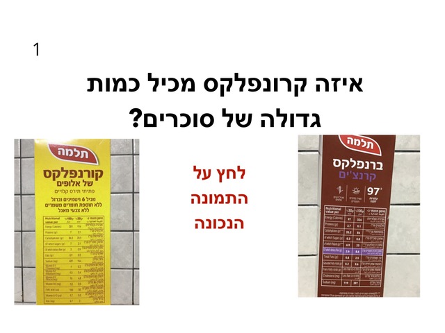 חינוך לבריאות- כמה זה מתוק?  by dina dahan arazim
