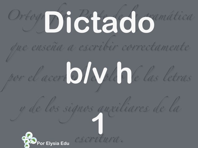 Dictado 1 by Josefina Jartín