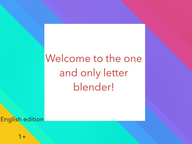 Letter Blender by Olga Fish
