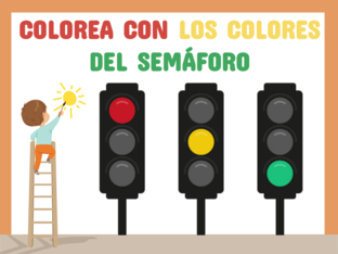 COLOREA CON LOS COLORES DEL SEMÁFORO by Marta 3 años