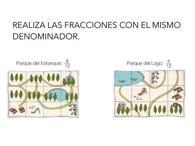 COMPARA FRACCIONES CON EL MISMO DENOMINADOR by Emma Falcó