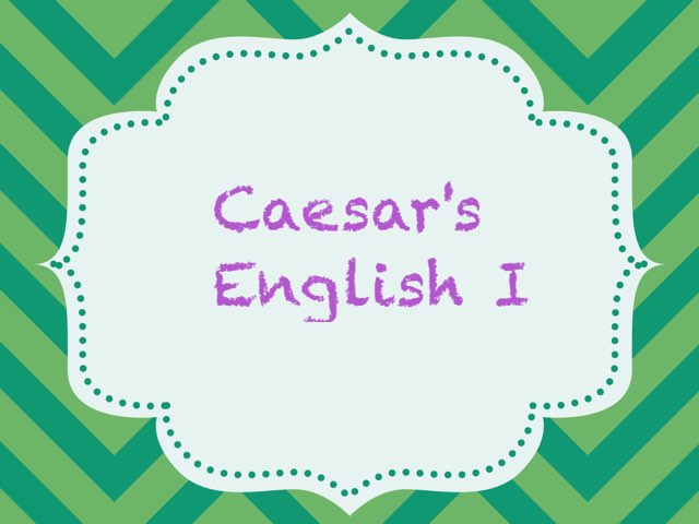 Caesar's English I.1 L2 by Tanya Clark-Cupp