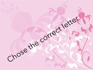 Chose The Correct Letter by Tasneem Alamora