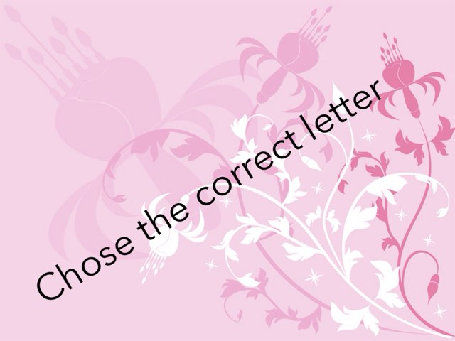 Chose The Correct Letter by Tasneem Alamora