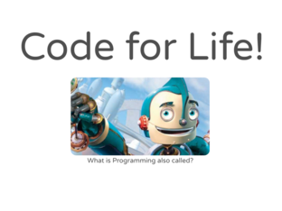 Code for Life Free Activities online for kids in 5th grade by Dexter Bailey