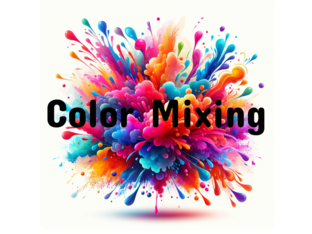 Color mixing and Vango Bingo by Emily