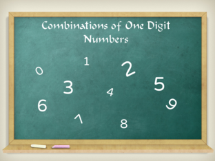 Combinations of One Digit Numbers by Everild Lau Xin Yi