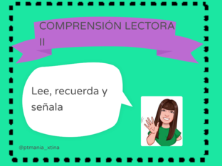 Comprensión y razonamiento II by Cristina Valenzuela