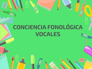 Conciencia fonológica by maria lujan diez
