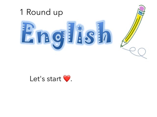 English Round Up by Angel 2001