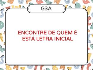 DE QUEM É A LETRA INICIAL? by Colégio Pio XII