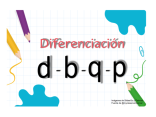 DIFERENCIACION d b q p by Vinia  Manzano