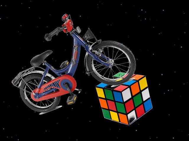 De Fiets - Klikplaat by Cherel Verkaik