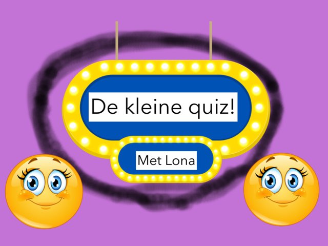 De Kleine Quiz! by Lona Van klaps