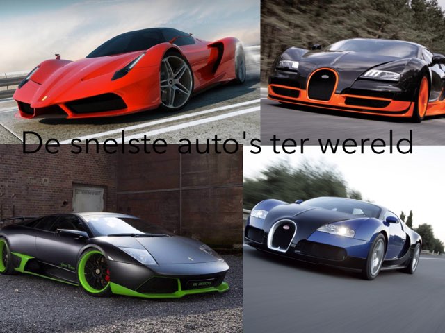 De Snelste Auto's Ter Wereld by Gamemeneer Don