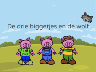 De drie biggetjes en de wolf by Emma Declerck