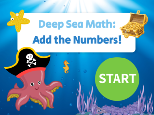 Deep Sea Math: Count & Add Under the Sea! by Bright Minds