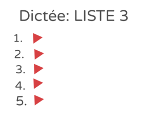 Dictée: LISTE 2 by 