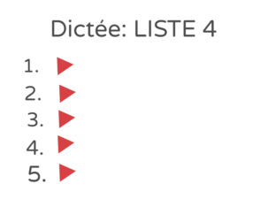Dictée: LISTE 4 by 