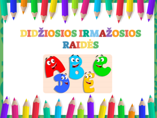 Didžiosios ir mažosios raidės by Nijolė Račienė