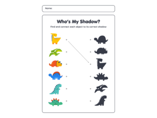Dinosaur Matching Game by Chey