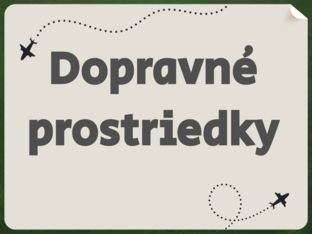 Dopravné prostriedky by Natália Obertová
