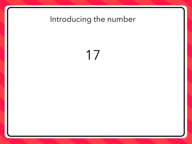 Introducing the number 17 Free Games online for kids in Nursery by Lisa ... image.
