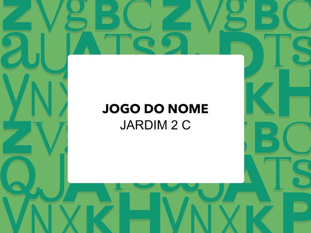 Jogo Do Nome by Sasaki Guziloto