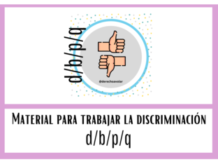 EJERCICIOS DISCRIMINACION B/D/P/Q by Vinia  Manzano